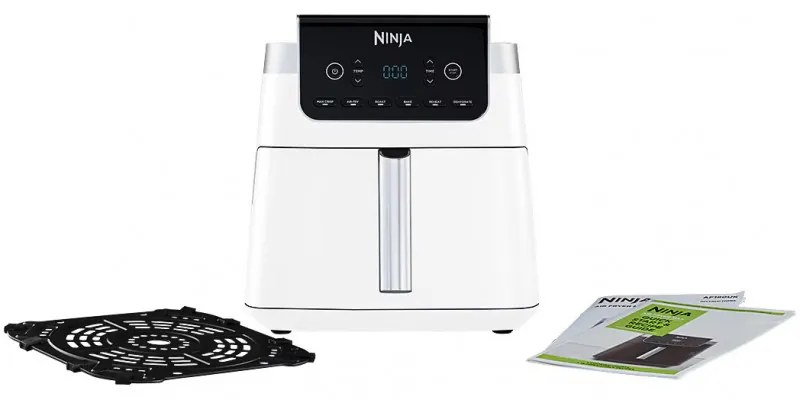 Φριτέζα ζεστού αέρα Ninja Max Pro AF180EUWH, 2000W, 6,2 l, 1,2 kg, 40-240C, 6 προγράμματα, Λευκό