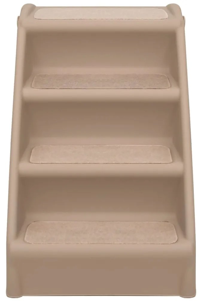 vidaXL Σκαλάκια για Σκύλους Πτυσσόμενα Καφέ 62 x 40 x 49,5 εκ.
