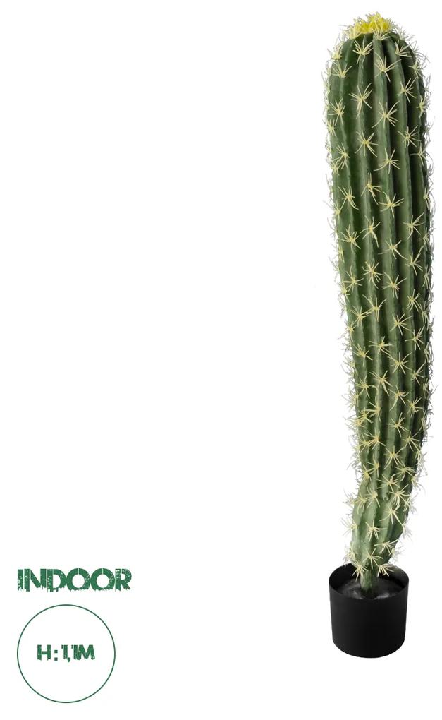 GloboStar® Artificial Garden CEREUS JAMACARU CACTUS 20120 Τεχνητό Διακοσμητικό Φυτό Κάκτος Κηρίος Υ110cm