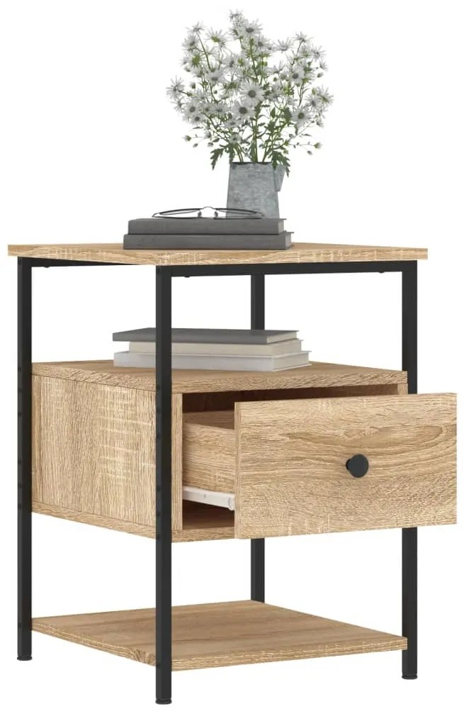 vidaXL Κομοδίνο Sonoma Δρυς 40 x 42 x 56 εκ. από Επεξεργασμένο Ξύλο