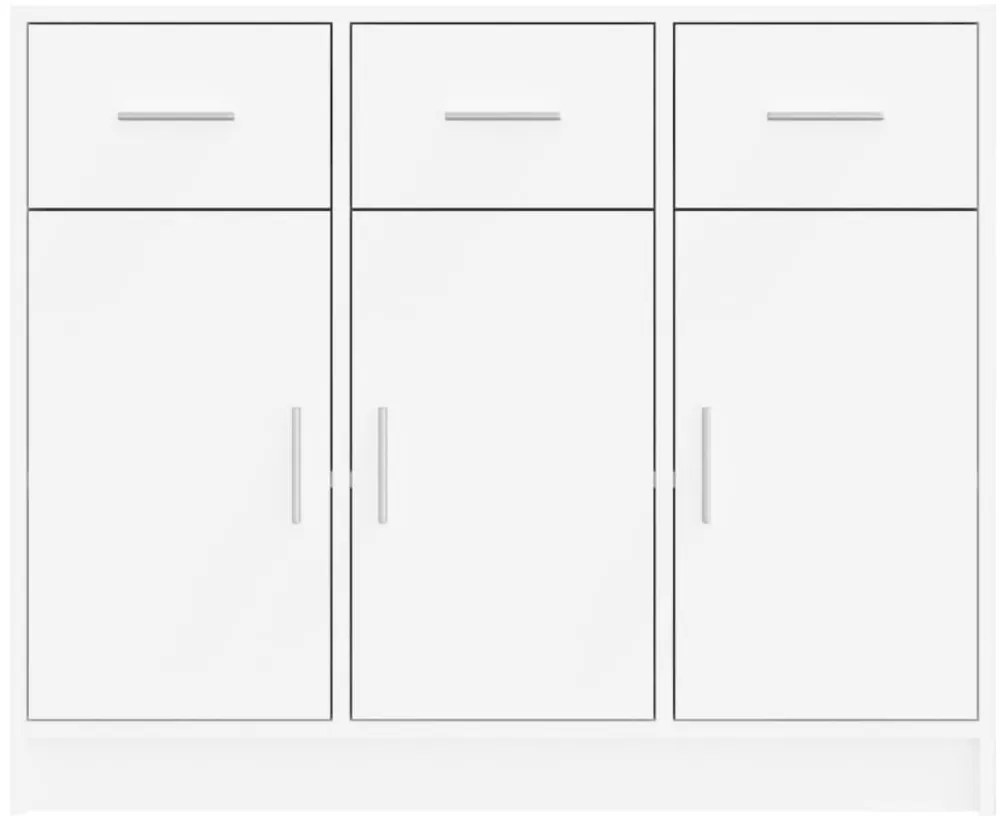vidaXL Μπουφές Λευκός 91 x 28 x 75 εκ. από Επεξεργασμένο Ξύλο