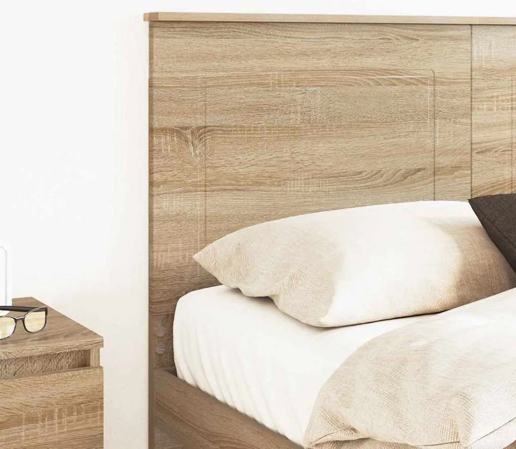 vidaXL Κεφαλάρι με κεφαλάρι Δρύς Sonoma 150 cm Επεξεργασμένο ξύλο