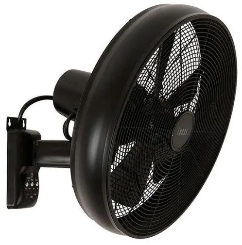 Ανεμιστήρας Τοίχου Breeze 50W χρώμιο μαύρο ή μπρονζέ Lucci Air-80213124-Μαύρο 80213124
