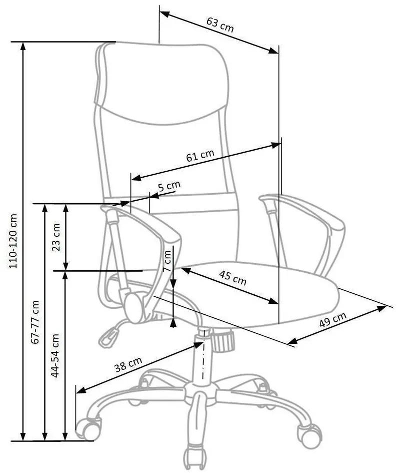 Καρέκλα γραφείου Houston 429, Πράσινο, 110x61x63cm, 15 kg, Με ρόδες, Με μπράτσα, Μηχανισμός καρέκλας: Κλίση | Epipla1.gr