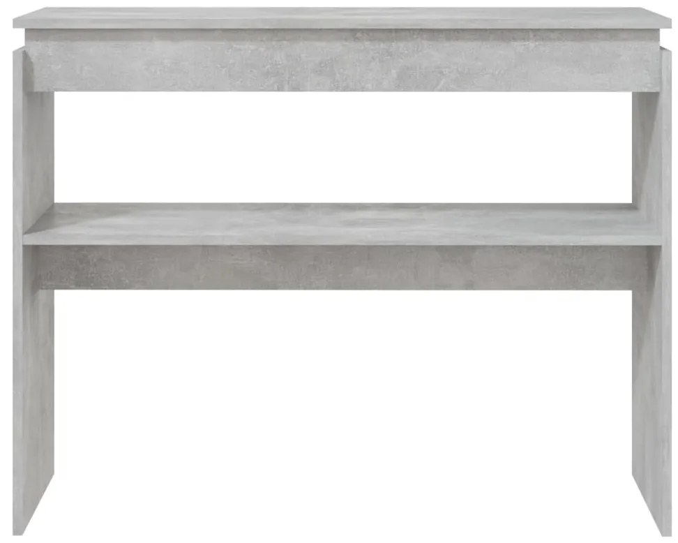 vidaXL Τραπεζάκι Κονσόλα Γκρι Σκυρ. 102 x 30 x 80 εκ. από Επεξ. Ξύλο