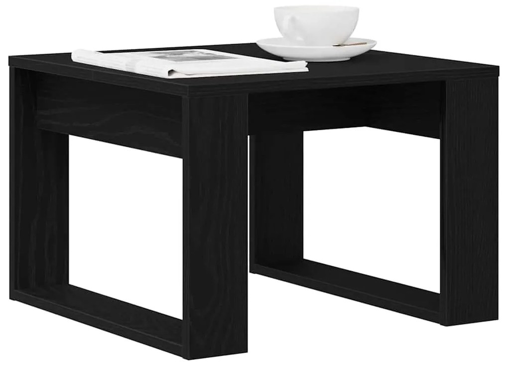 vidaXL Τραπεζάκι σαλονιού Μαύρη δρυς 50 x 50 x 35 cm
