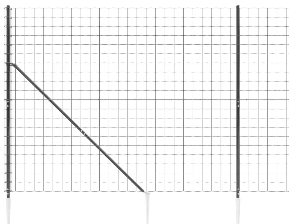 ΣΥΡΜΑΤΟΠΛΕΓΜΑ ΠΕΡΙΦΡΑΞΗΣ ΑΝΘΡΑΚΙ 1,6 X 10 Μ. ΜΕ ΚΑΡΦΩΤΕΣ ΒΑΣΕΙΣ 154276