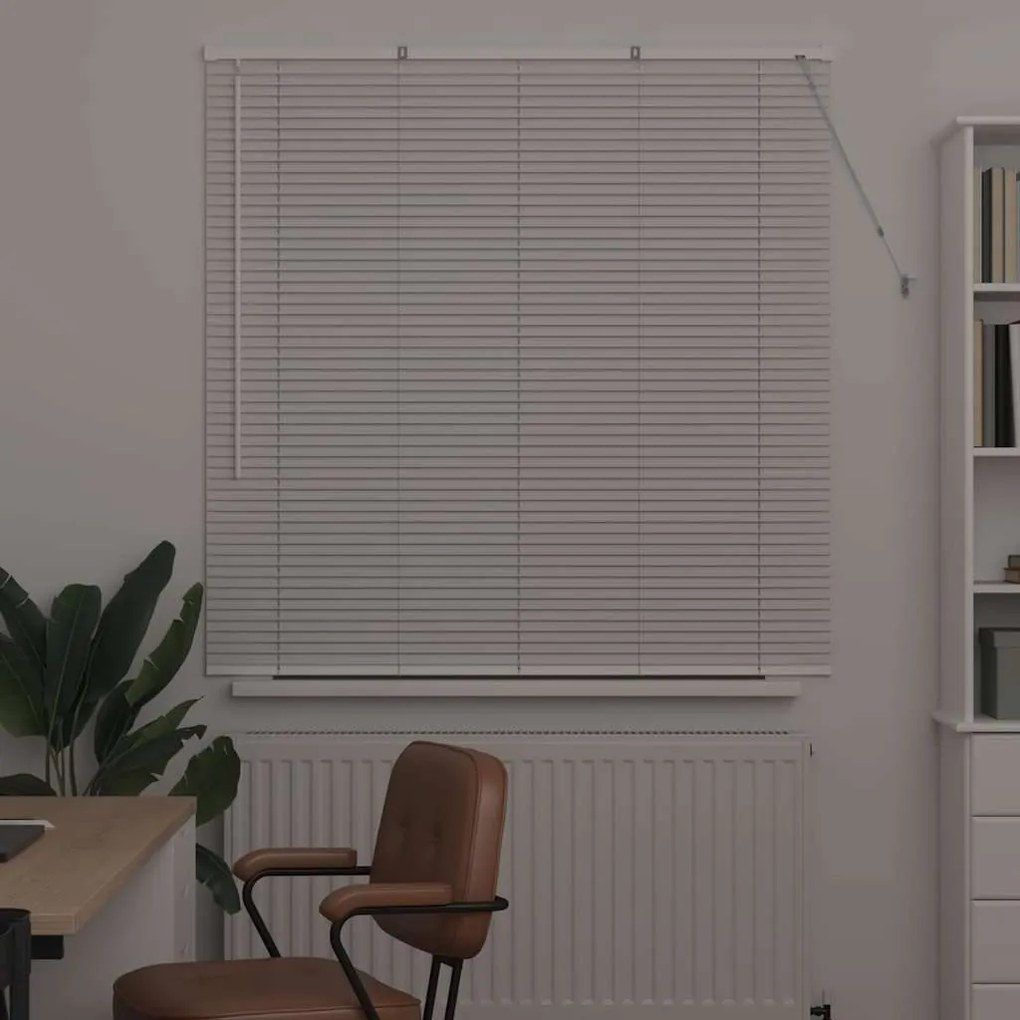 vidaXL Ρολό Παραθύρου με κουρτίνες Άλλο Λευκό 80 x 130 εκ Αλουμίνιο