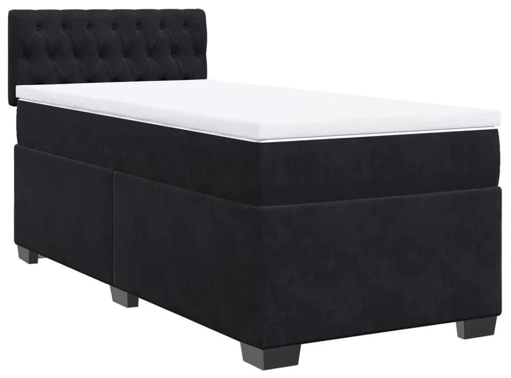 ΚΡΕΒΑΤΙ BOXSPRING ΜΕ ΣΤΡΩΜΑ ΜΑΥΡΟ 90X200 ΕΚ. ΒΕΛΟΥΔΙΝΟ 3286218