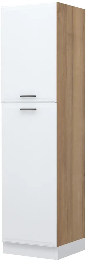 Επιδαπέδιο ντουλάπι ψηλό Evora K23-60-2KF-Καρυδί - 60.00Χ60.00Χ235.00cm