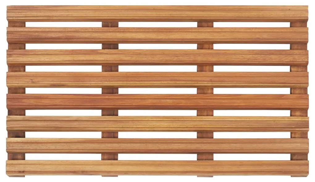 vidaXL Πατάκια Μπάνιου 2 τεμ. 56 x 37 εκ. από Μασίφ Ξύλο Ακακίας