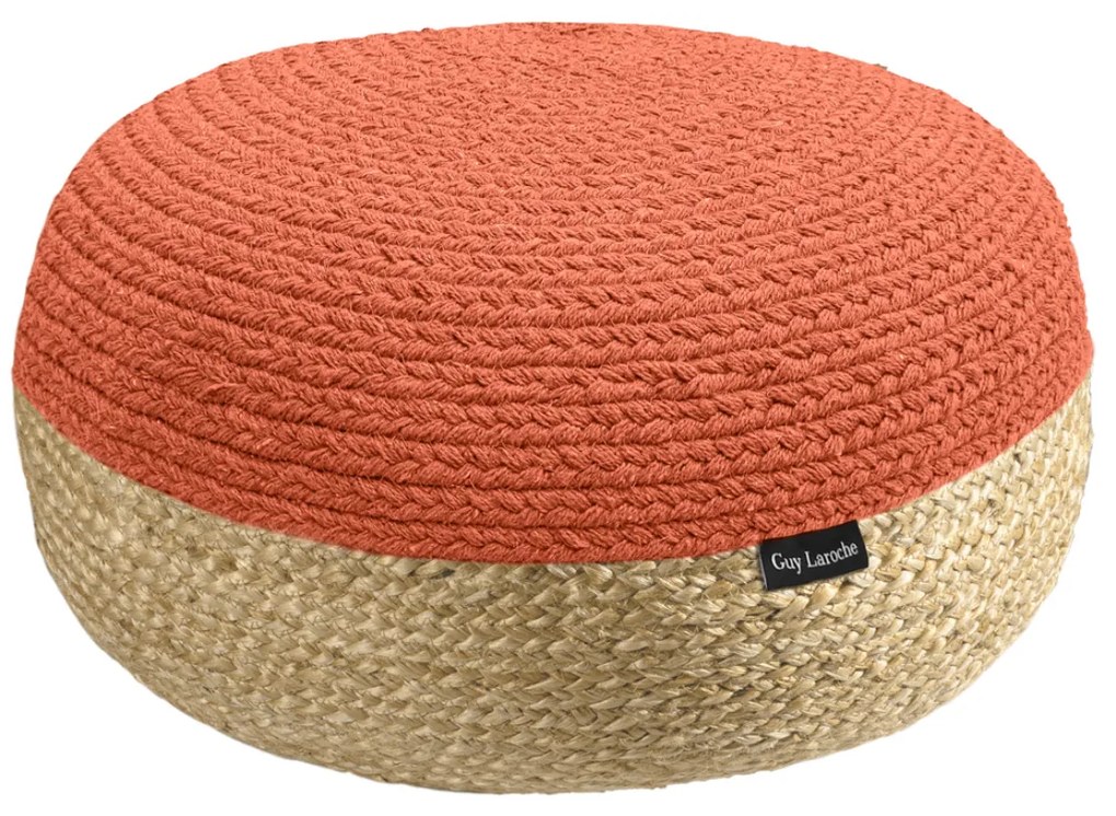 Πουφ (Φ65x30) Guy Laroche Ottoman Large Maya Washabi