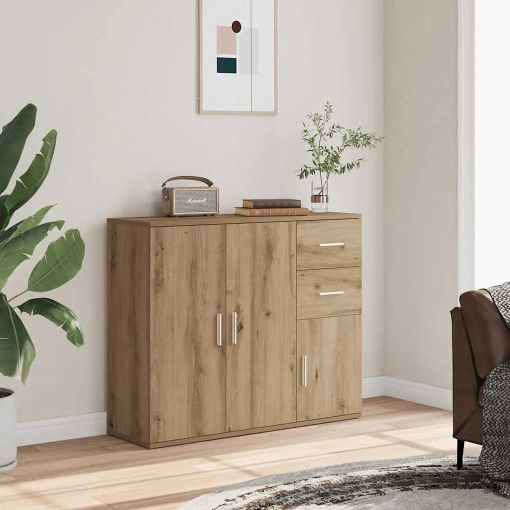 vidaXL Ντουλάπι Αρτισιανή Δρυς 91x29,5x75 εκ. από Επεξεργασμένο Ξύλο