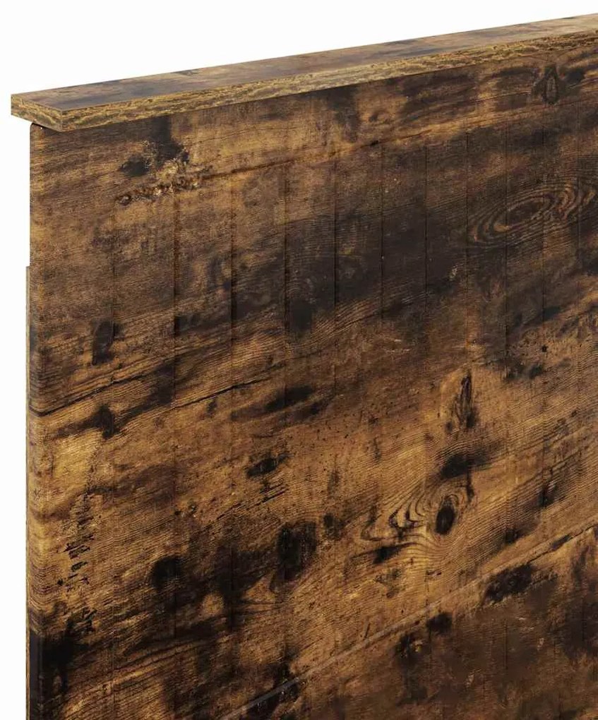 vidaXL Κεφαλάρι με κεφαλάρι Καπνιστό Δρύς 90 cm Επεξεργασμένο ξύλο