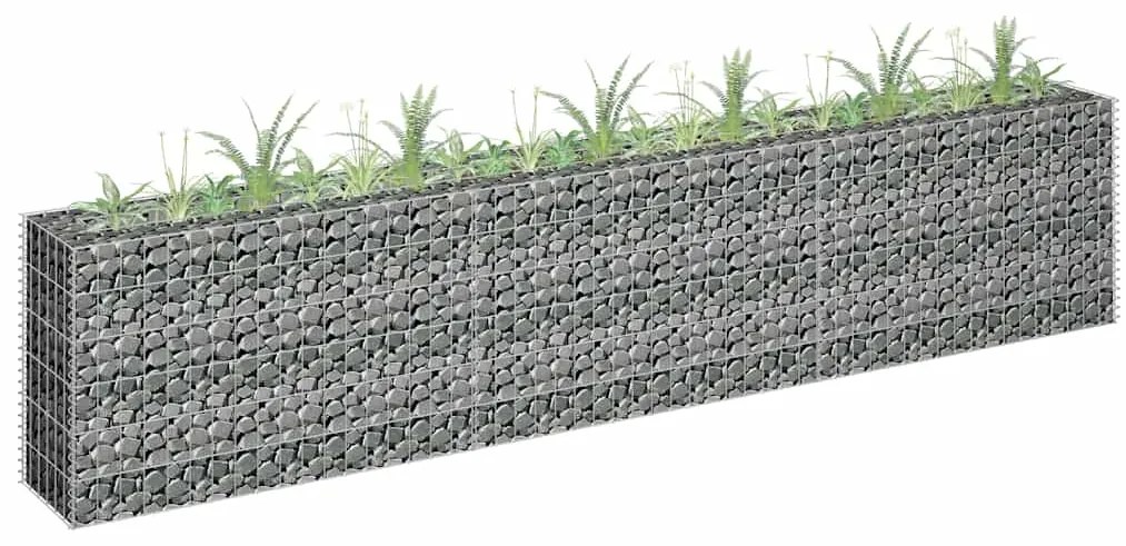 vidaXL Συρματοκιβώτιο-Γλάστρα Υπερυψωμένη 270x30x60 εκ. Γαλβ. Χάλυβας