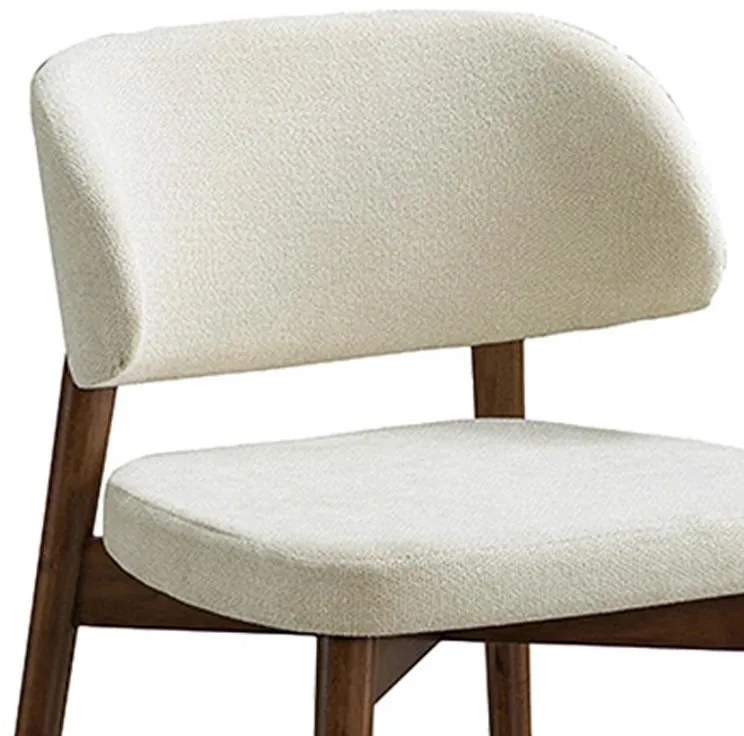 Καρέκλα Siena rubberwood σε καρυδί-εκρού απόχρωση 48x50x81εκ 2αδα 48x50x81 εκ.