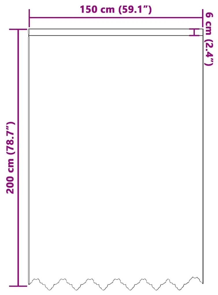 vidaXL Κουρτίνες με κουρτίνες Λευκό 150 x 200 cm Πολυεστέρας