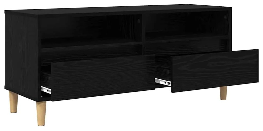 vidaXL Ντουλάπι TV Μαύρη Οξυά 100 x 34,5 x 44,5 εκ. Επεξεργασμένο ξύλο