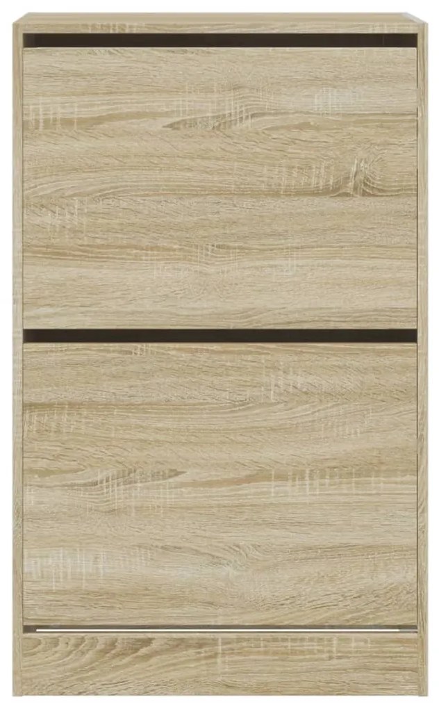 vidaXL Παπουτσοθήκη Sonoma Δρυς 60x34x96,5 εκ. από Επεξεργασμένο Ξύλο