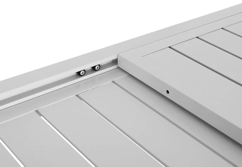 Σετ Κήπου Τραπεζαρία KRUM C21146 7 τεμ. Αλουμίνιο Λευκό 160x90x73 εκ.