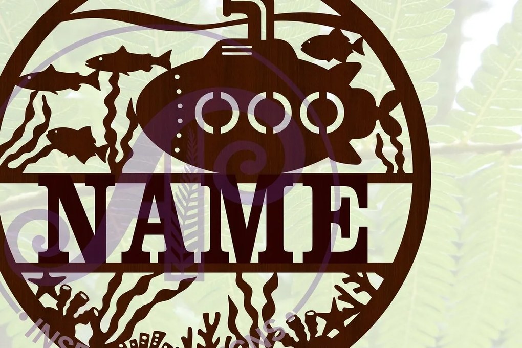 Intra απο ξύλο plywood 3mm-4mm πάχος – SVG Name Sign Δίασταση 40x30 cm INTRAFABR-67421943