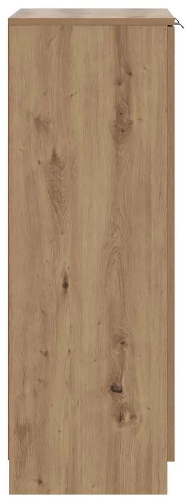 vidaXL Παπουτσοθήκη Αρτισιανή Δρυς 59x35x100,5 εκ. Επεξ. Ξύλο