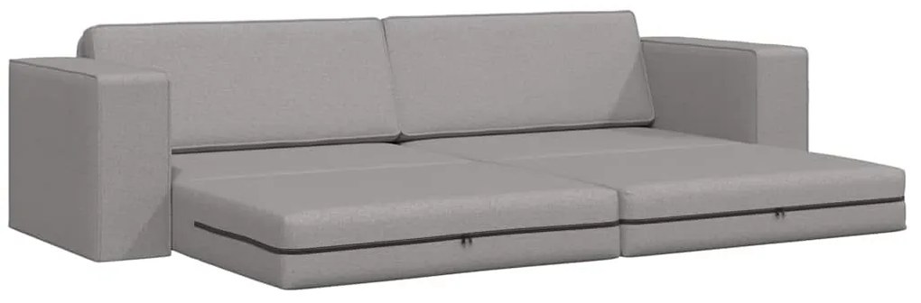 vidaXL Καναπέ-Κρεβάτι Σκούρο γκρι 245 x 78 x 77 εκ. ύφασμα