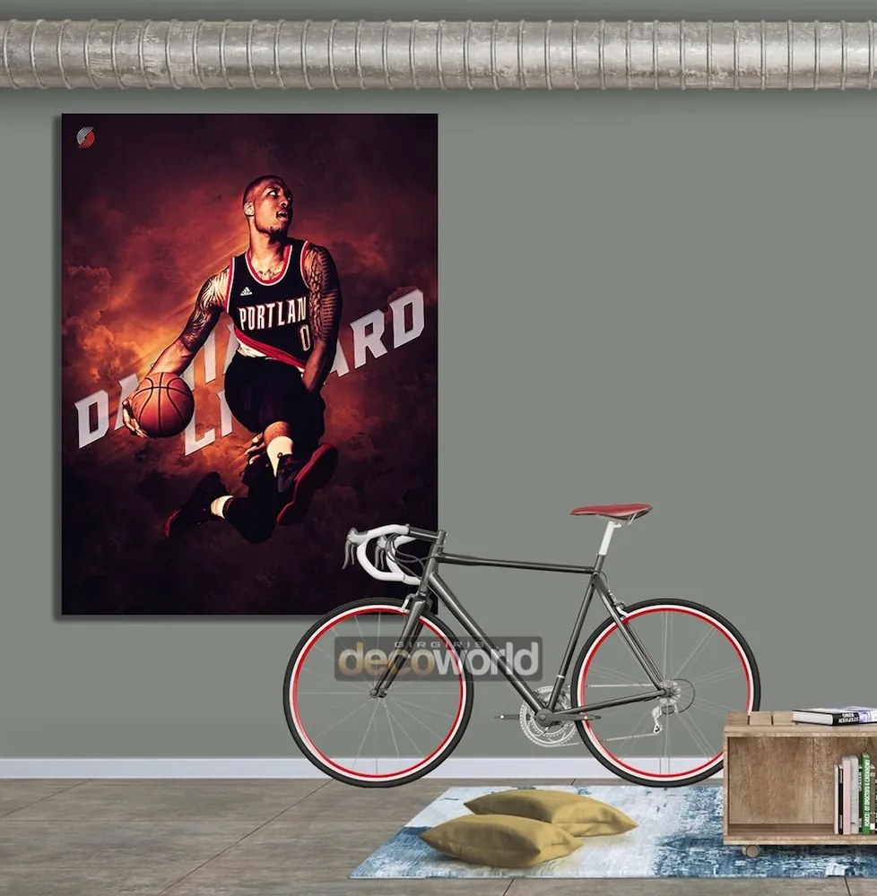 Πίνακας σε καμβά NBA Lillard KNV989 65cm x 95cm