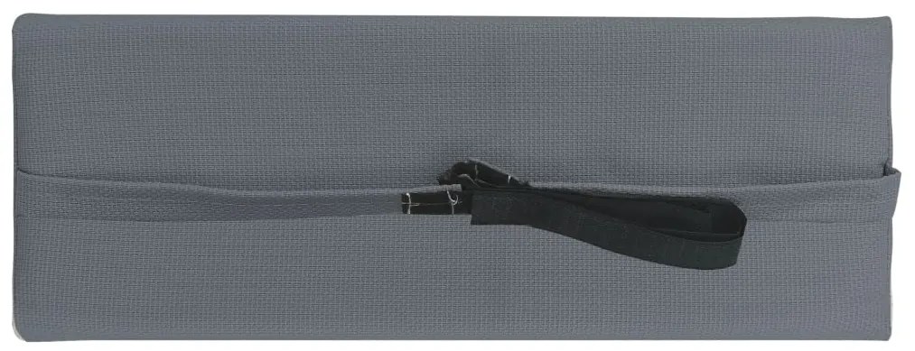 vidaXL Προσκέφαλο Σεζλόνγκ Γκρι 40 x 7,5 x 15 εκ. από Textilene