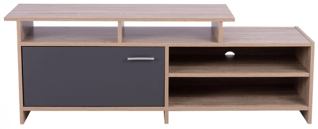 Έπιπλο τηλεόρασης SCOTT Μελαμίνη Sonoma - Γκρί 123x39.5x45.5Yεκ. 123x39.5x45.5 εκ.
