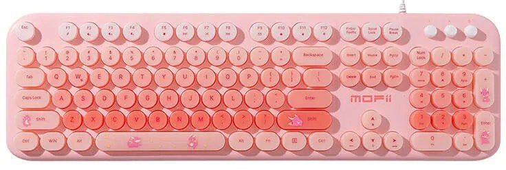 MOFII Wired Keyboard Illuminating Love Me (Pink)