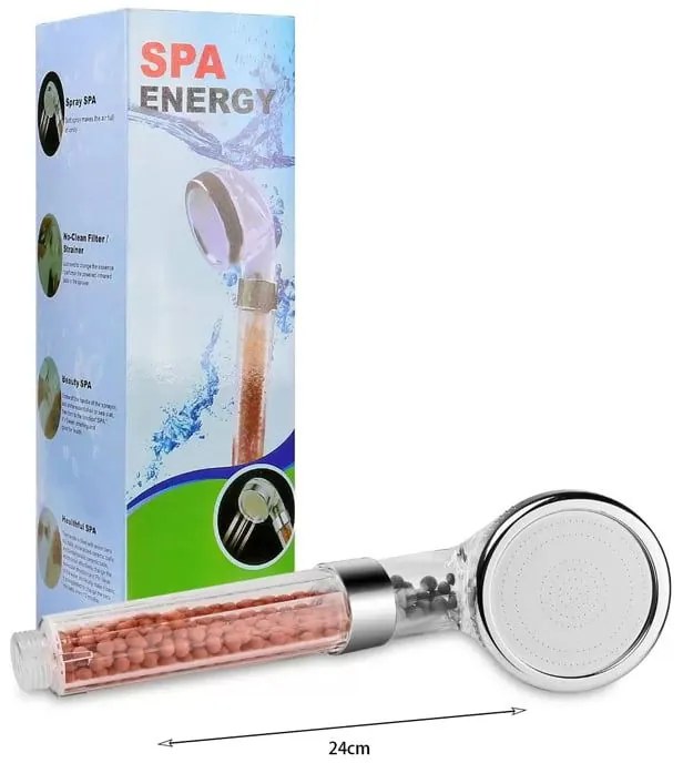 Τηλέφωνο ντους με φίλτρο αναζωογόνησης - Spa energy shower head-4791-43967