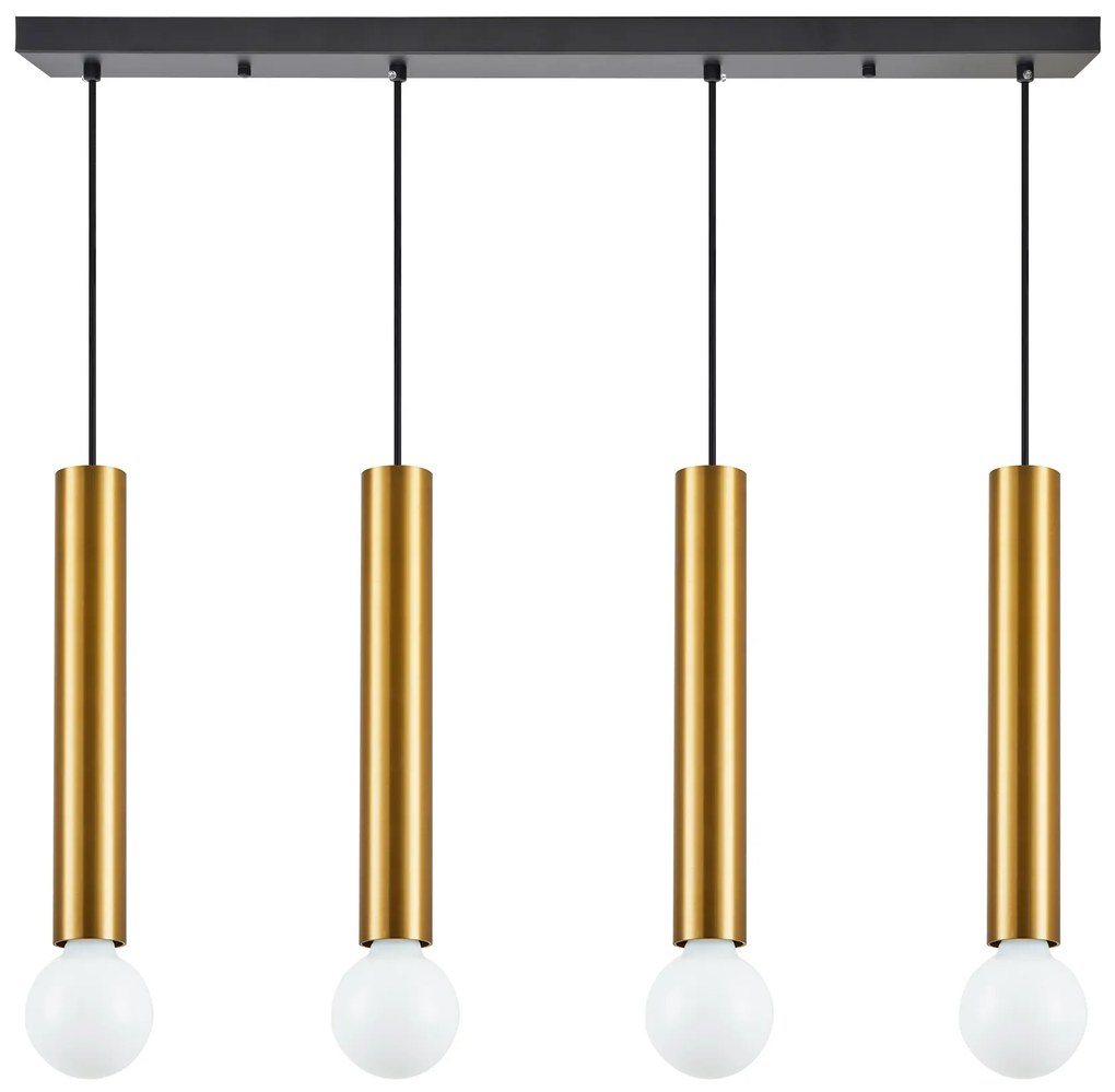 Φωτιστικό Οροφής  SE21-GM-5-4BL ADEPT TUBE GOLD MATT Gold Matt Pendant+ - 77-8684 - 51W - 100W - 77-8684