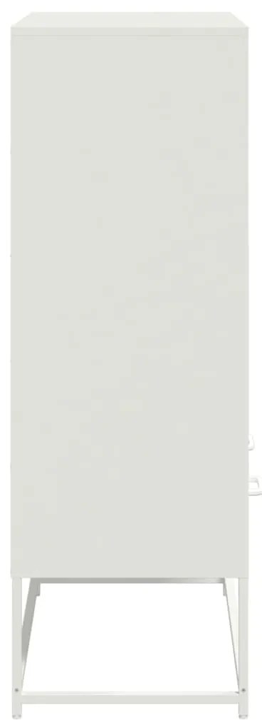 vidaXL Ντουλάπι Λευκό 68x39x111,5 εκ. από Χάλυβα