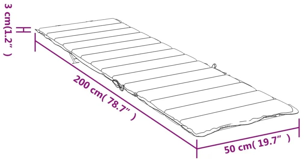 Μαξιλάρι Ξαπλώστρας Κόκκινο Καρό 200x50x3 εκ. από Ύφασμα Oxford - Πολύχρωμο