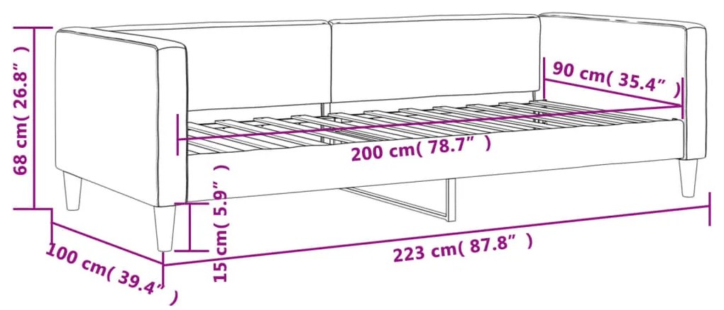 ΚΑΝΑΠΕΣ ΚΡΕΒΑΤΙ ΚΡΕΜ 90 X 200 ΕΚ. ΥΦΑΣΜΑΤΙΝΟΣ 353987