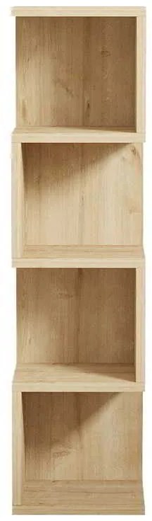 Ραφιέρα επιδαπέδια Pratel pakoworld σε oak απόχρωση 25x27x95εκ