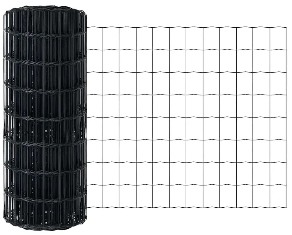 vidaXL Ευρωπαϊκός Φράχτης με 7 Θύρες 0,4 x 10 μ Γαλβανισμένος Χάλυβας