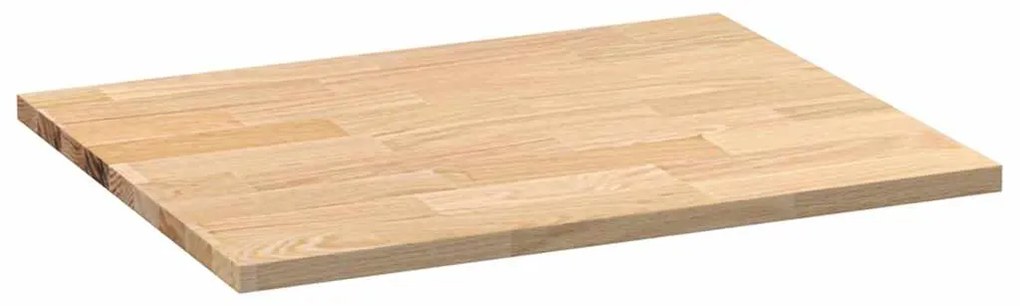 vidaXL πάγκος εργασίας κουζίνας 80x63,5x2,7 εκ. στερεό δρυς ορθογώνιο