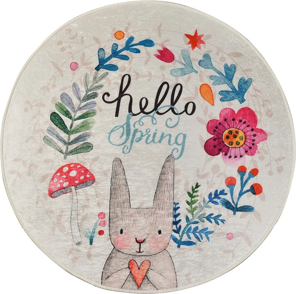 Carpet (140 cm) Hello Spring Multicolor
