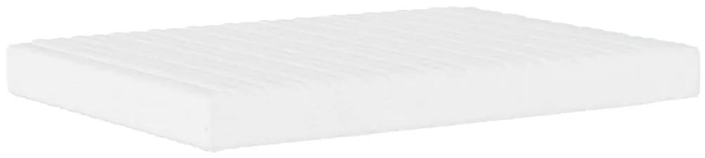 vidaXL Κρεβάτι με Στρώμα Λευκό και Μαύρο 120 x 200 εκ. Συνθετικό Δέρμα