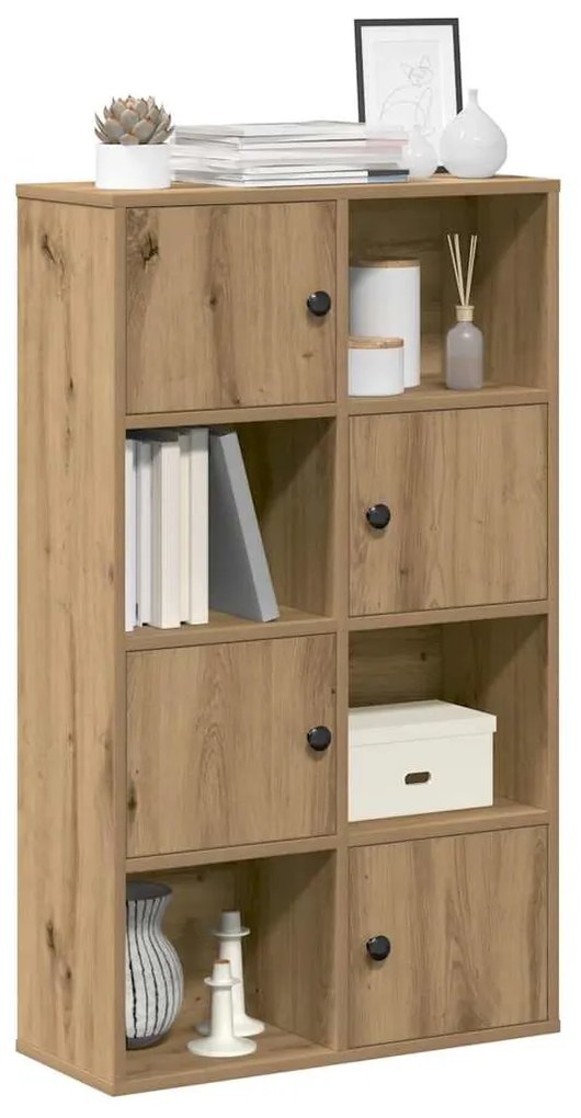 Βιβλιοθήκη Αρτισιανή Δρυς 60x24x101,5 εκ. Επεξ. Ξύλο