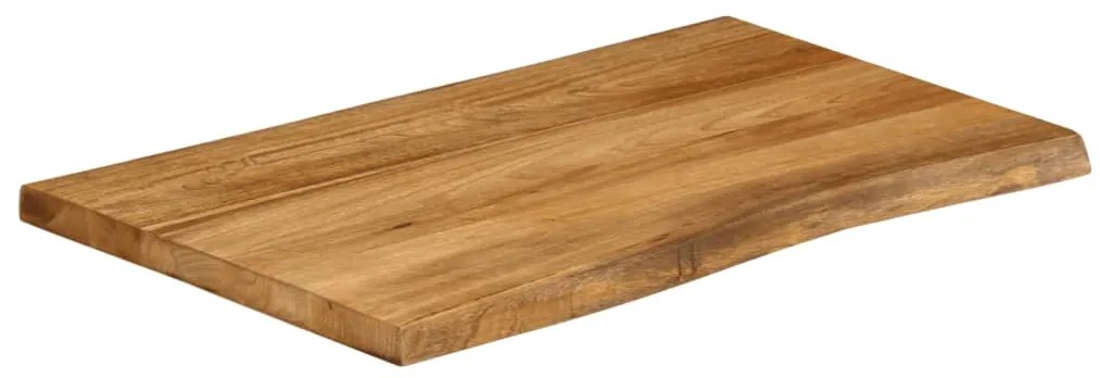 vidaXL Επιφάνεια Τραπεζιού 70x60x2,5 εκ. Live Edge Μασίφ Ξύλο Μάνγκο