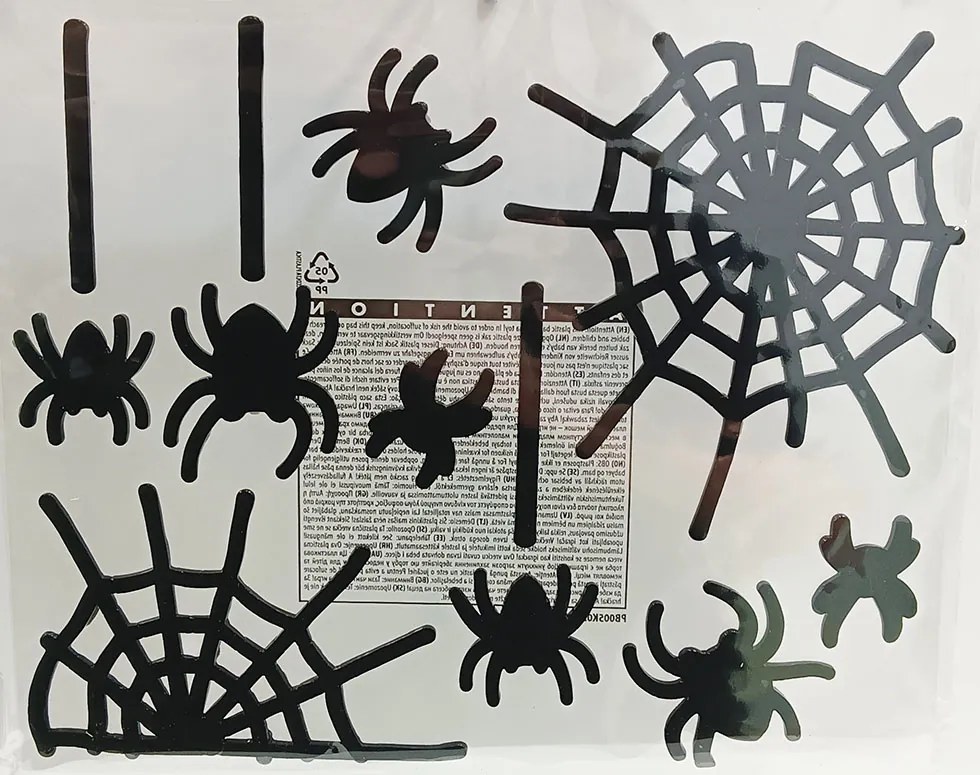 Halloween Διακοσμητικό Αυτοκόλλητο Τζελ - Gel Τζαμιού 318180d