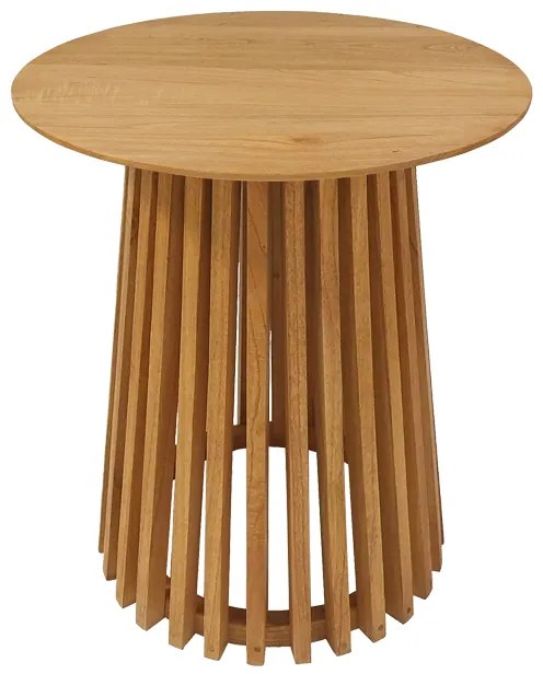 Intrahome Τραπέζι μπαρ Kenda Intrahome mindi ξύλο σε φυσική απόχρωση Φ60x90εκ | SKU: INTRAPA-454111134