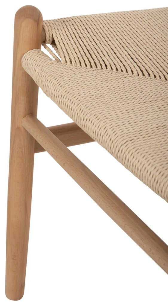 ΣΕΤ ΤΡΑΠΕΖΑΡΙΑΣ 5ΤΜΧ BRAVE HM21182 MDF TOP-ΞΥΛΟ ΟΞΙΑΣ &amp; PAPER ROPE ΣΕ ΦΥΣΙΚΟ