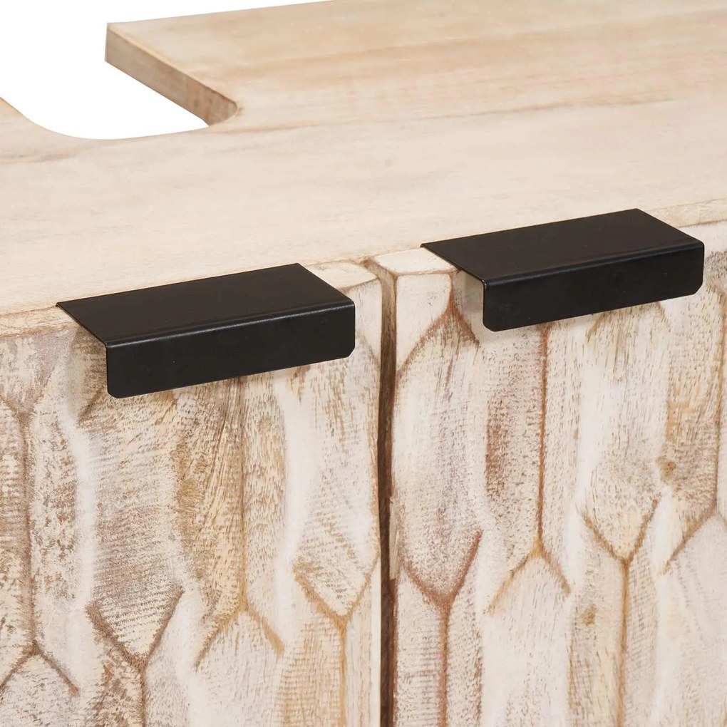 vidaXL Ντουλάπα Νιπτήρα Mπάνιου με ράφι Λευκό 62 x 33 x 58 εκ.