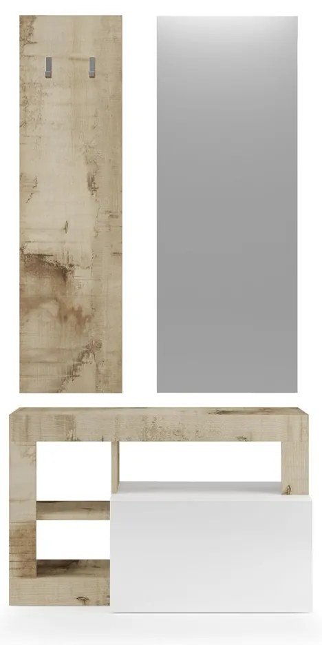 Berlin Ντουλάπα Καφέ 78x31x187