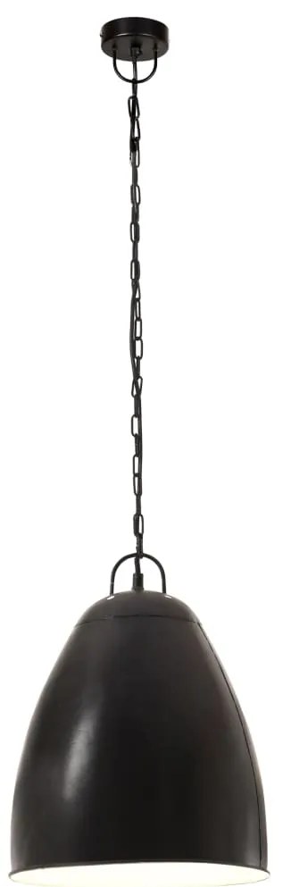 vidaXL Φωτιστικό Κρεμαστό Industrial Στρογγυλό 25 W Μαύρο 32 εκ. Ε27