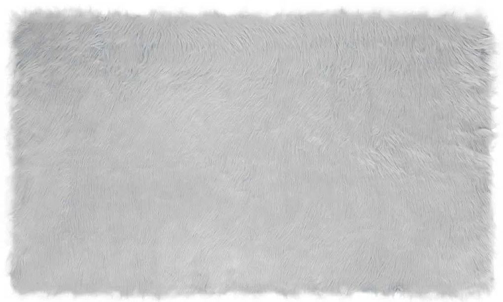 vidaXL Ψεύτικο Δέρμα Προβάτου Χαλί Tafalla Γκρι 100 x 200 cm